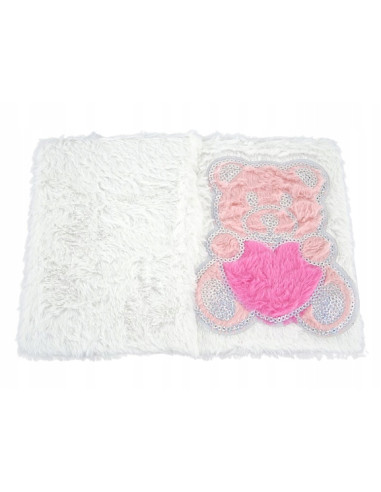 PAMIĘTNIK, NOTES, MIŚ. Okładka z futerka. WŁOCHACZ