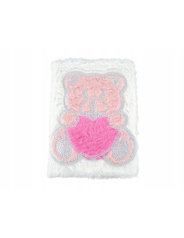 PAMIĘTNIK, NOTES, MIŚ. Okładka z futerka. WŁOCHACZ