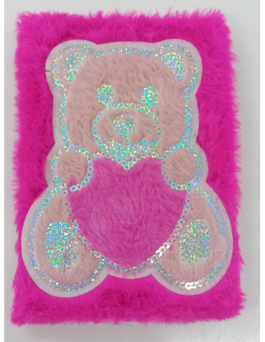 PAMIĘTNIK, NOTES, MIŚ. Okładka z futerka. WŁOCHACZ