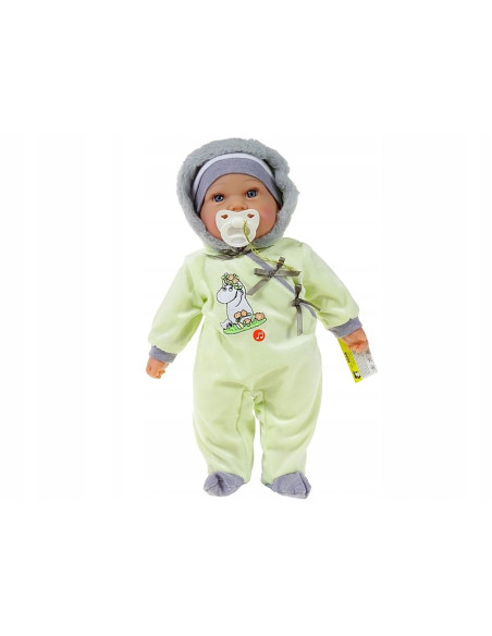 LALKA BOBAS 45cm MÓWI I ŚPIEWA, SMOCZEK