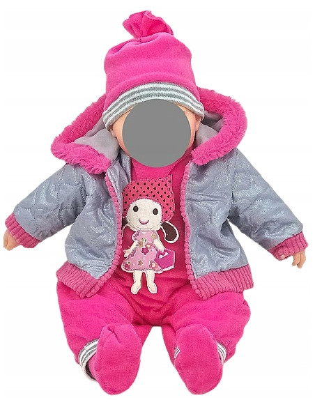 LALKA BOBAS 45cm MÓWI I ŚPIEWA, SMOCZEK