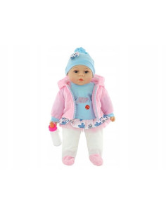 LALKA BOBAS 35cm MÓWI, ŚPIEWA + butelka z mlekiem