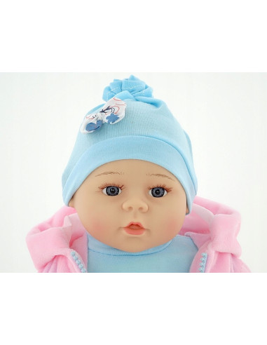LALKA BOBAS 35cm MÓWI, ŚPIEWA + butelka z mlekiem