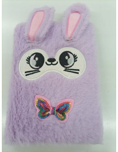 PAMIĘTNIK, NOTES. HAFT.Okładka z futerka. WŁOCHACZ