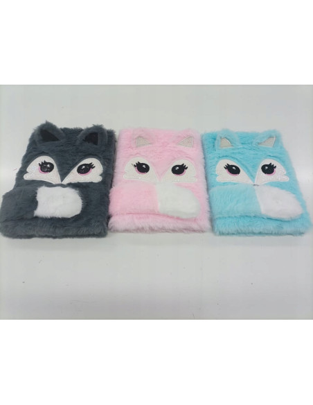 PAMIĘTNIK, NOTES. HAFT.Okładka z futerka. WŁOCHACZ