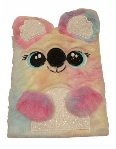 PAMIĘTNIK, NOTES. HAFT.Okładka z futerka. WŁOCHACZ