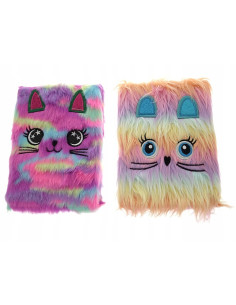 PAMIĘTNIK, NOTES. HAFT.Okładka z futerka. WŁOCHACZ