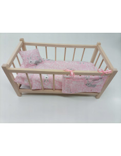 DREWNIANE ŁÓŻECZKO ZESTAW 6 ELEMENTÓW