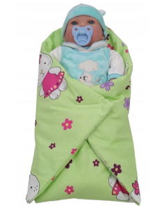 Becik Rożek dla Lalek Otulacz Zapinany na Rzep