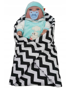 Becik Rożek dla Lalek Otulacz Zapinany na Rzep