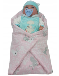 Becik Rożek dla Lalek Otulacz Zapinany na Rzep