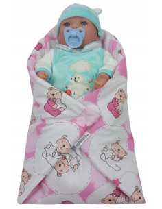 Becik Rożek dla Lalek Otulacz Zapinany na Rzep