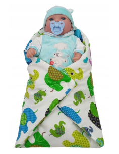 Becik Rożek dla Lalek Otulacz Zapinany na Rzep