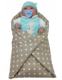 Becik Rożek dla Lalek Otulacz Zapinany na Rzep