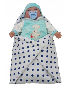 Becik Rożek dla Lalek Otulacz Zapinany na Rzep