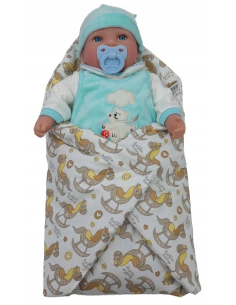 Becik Rożek dla Lalek Otulacz Zapinany na Rzep