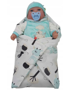 Becik Rożek dla Lalek Otulacz Zapinany na Rzep