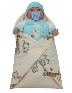 Becik Rożek dla Lalek Otulacz Zapinany na Rzep