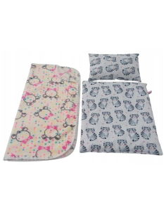 ZESTAW Kocyk i Pościel dla Lalek Bobas do Łóżeczka...