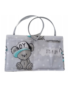 Organizer do Łóżeczka dla Lalek Bawełniany ze Wstążkami