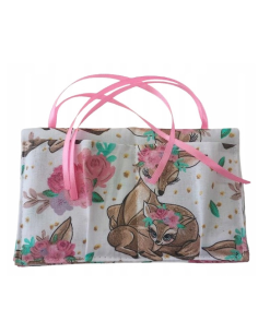 Organizer do Łóżeczka dla Lalek Bawełniany ze Wstążkami