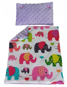 Pościel dla Lalek Minky z bawełną (mała) dla Lalki ok. 30 cm