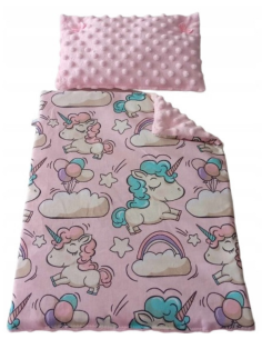Pościel dla Lalek Minky z bawełną (mała) dla Lalki ok. 30 cm
