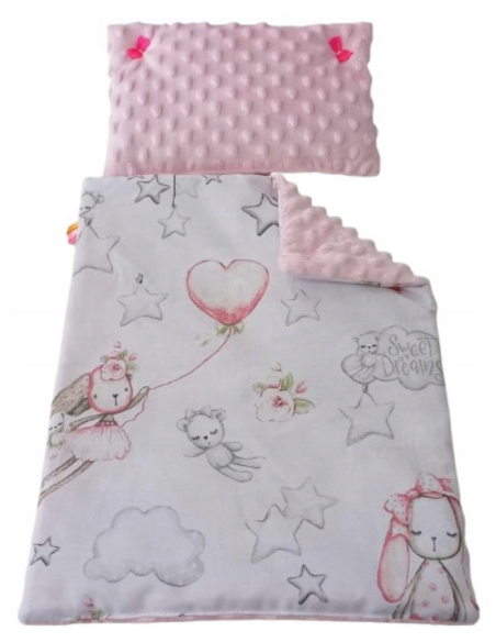 Pościel dla Lalek Minky z bawełną (mała) dla Lalki ok. 30 cm