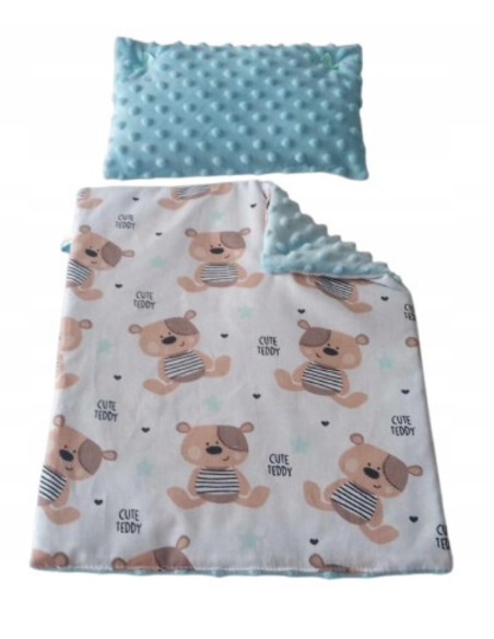 Pościel dla Lalek Minky z bawełną (mała) dla Lalki ok. 30 cm