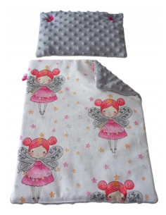 Pościel dla Lalek Minky z bawełną (mała) dla Lalki ok. 30 cm